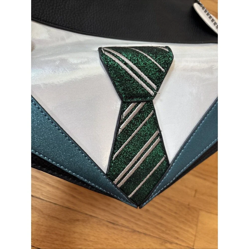 NWT DANIELLE NICOLE Harry Potter Slytherin Clutch Bag with Chain Strap